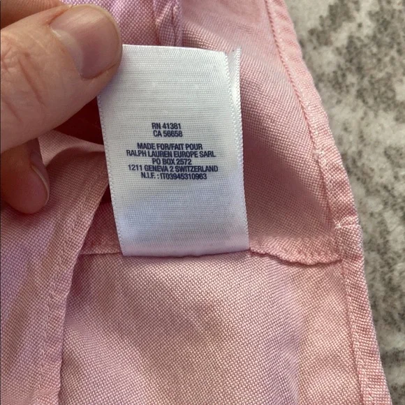 Ralph Lauren Pink Girls Polo Shirt Size 6 - Picture 10 of 10